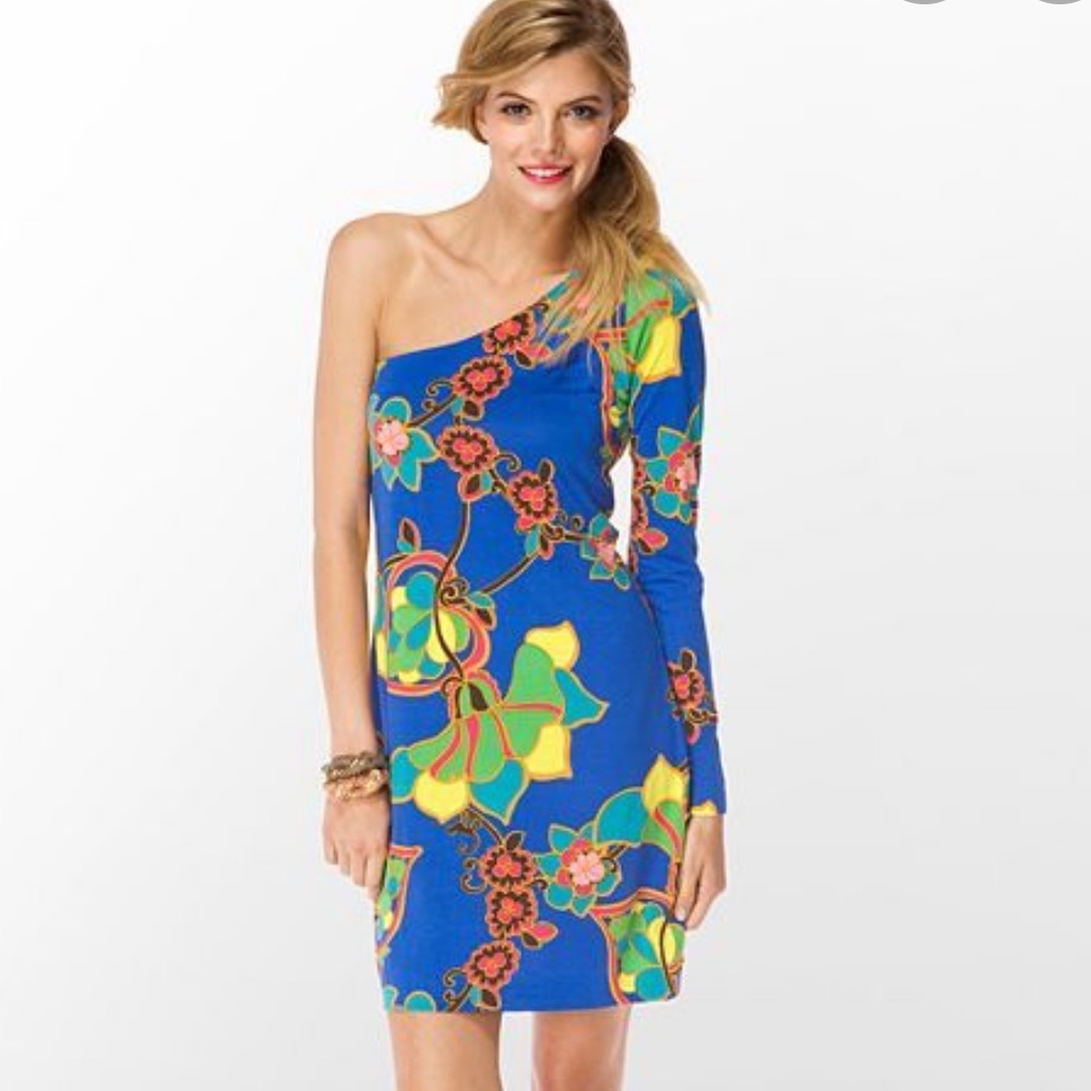 Lily Pulitzer one-shoulder dress